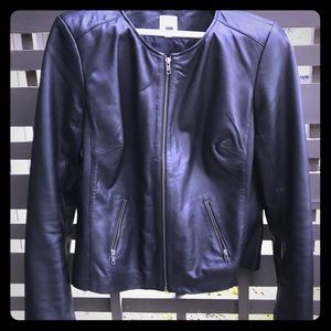 Super soft black leather jacket.